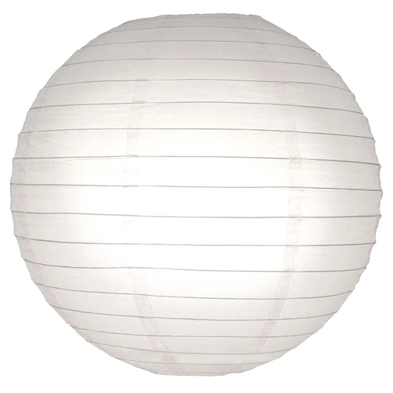 LumaBase Round Paper Lanterns - 5 Count (Set of 5)