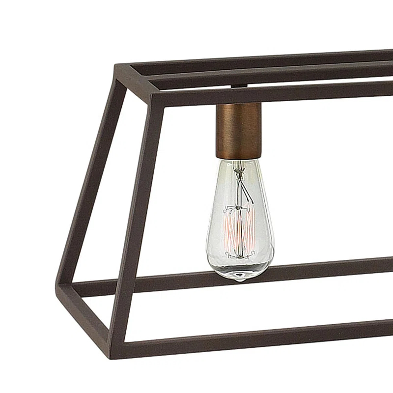 Hinkley Burley Oak 7 - Light Kitchen Island Linear Pendant