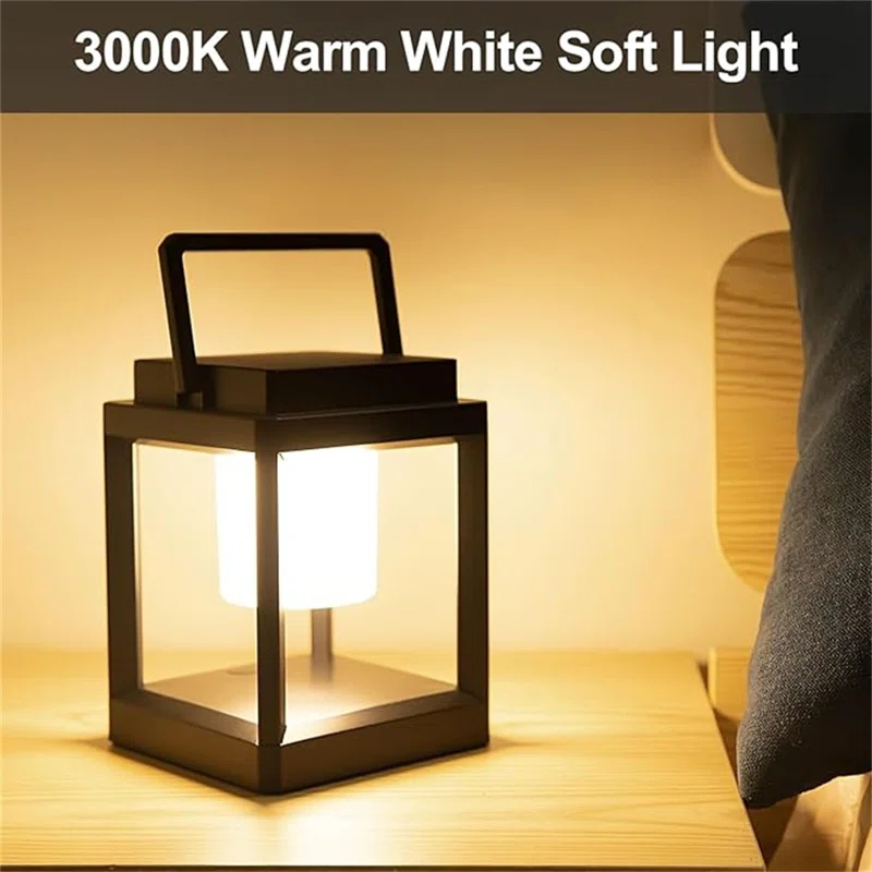 Factory Direct Wholesales NN Outdoor Table Lamp, LED Solar Outdoor Lantern, Portable Rechargeable Solar Lamp Waterproof, Touch Control Outdoor Lamps Cordless Lights Decorative For Patio Family Camp/ Reading/ Camping