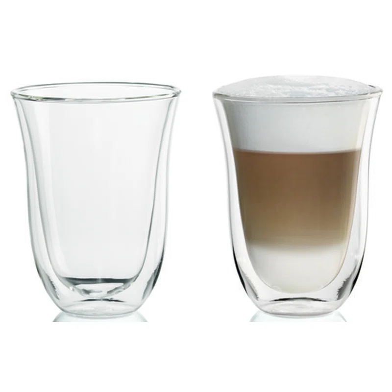 DeLonghi De'Longhi set of 2 Latte Double Wall Thermal Glasses (Set of 2)