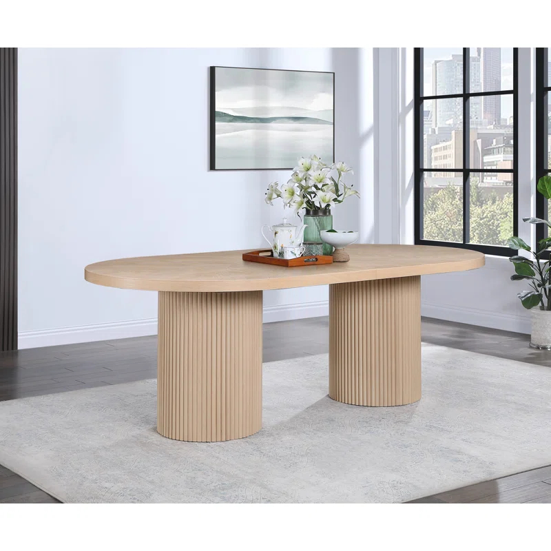 Wrought Studio™ Ivona Oak Dining Table