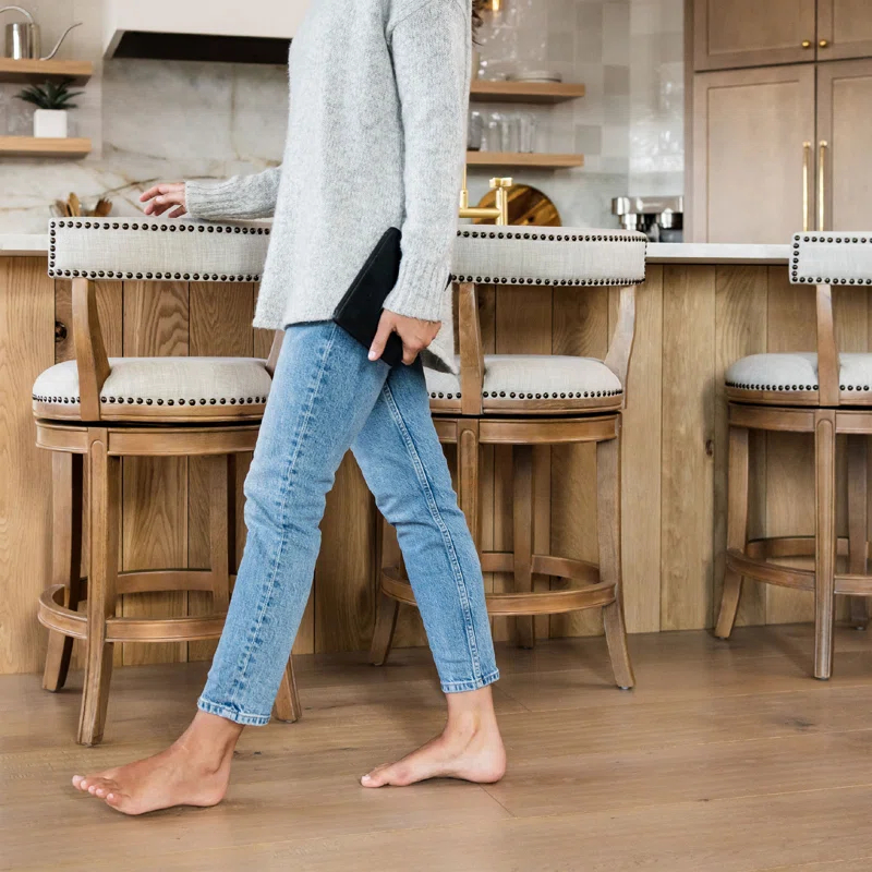 Maven Lane Maven Lane Alexander Stool with Fabric Upholstery