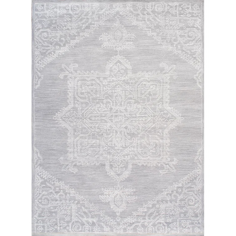 Pasargad Hand Tufted Viscose Washable Oriental Indoor Rug