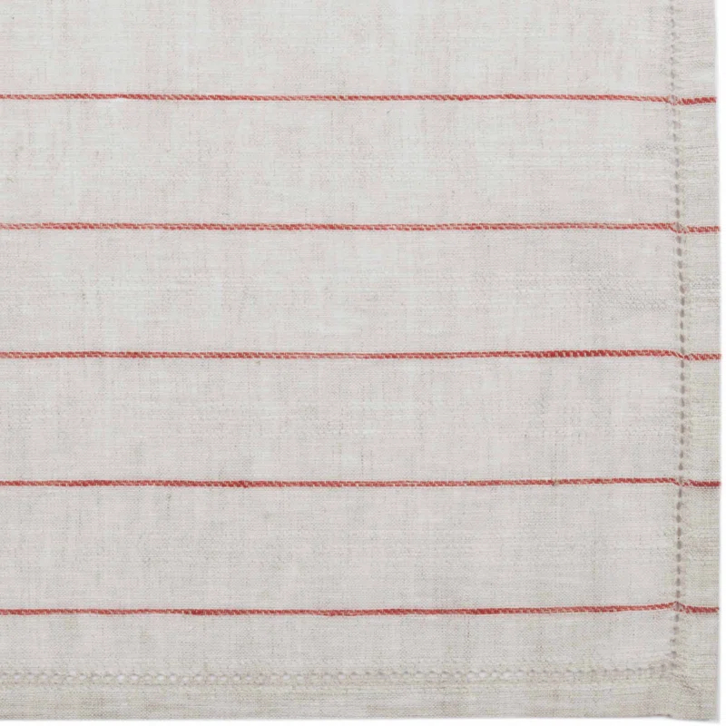 Gracie Oaks Inloes Linen Striped Rectangle Placemat (Set of 6)