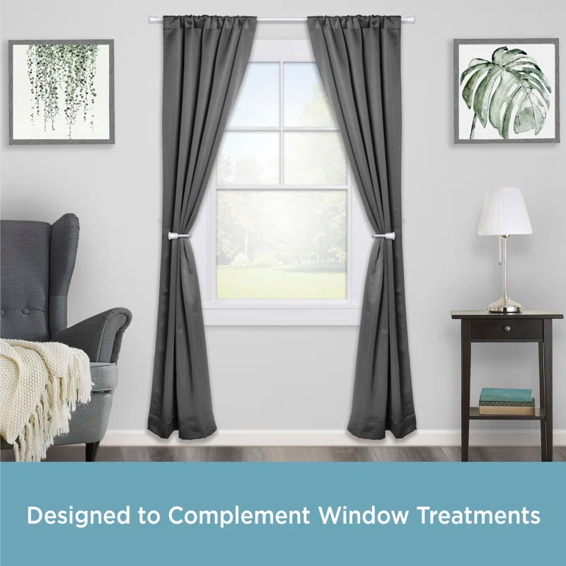 Kenney Kenney Trumpet Holdbacks for Curtains and Drapes, Set of 2