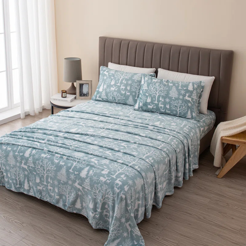 FreshFolds Ultra Soft Micro Plush Velvet Solid Sheet Sets