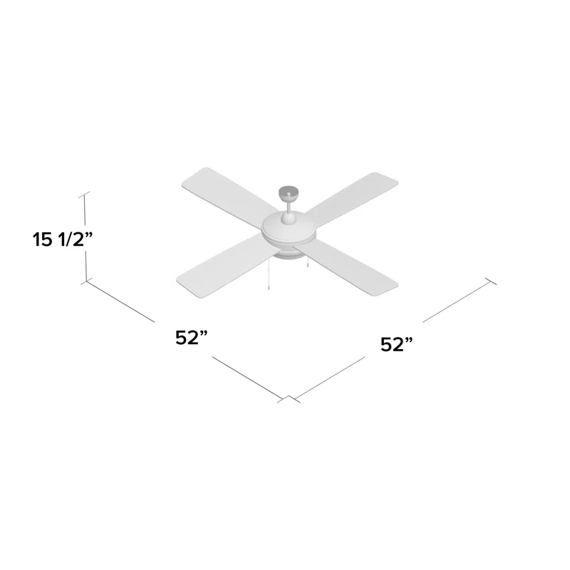 Craftmade Laval 52'' Ceiling Fan with LED Lights