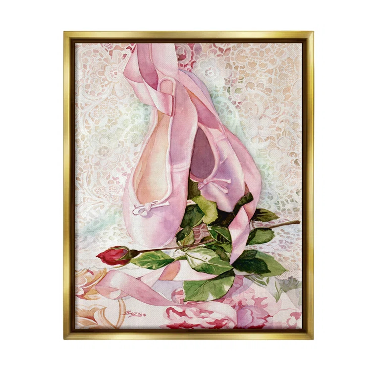 Stupell Industries " Ballet Dance Shoes Lace Pattern " by Judy Koenig