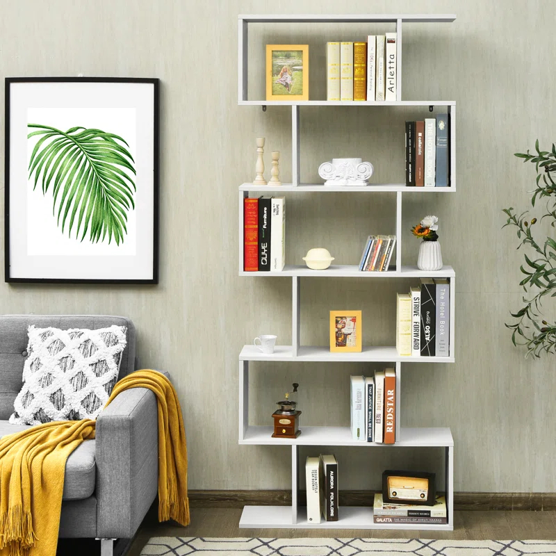 Latitude Run® Pomp Geometric Bookcase