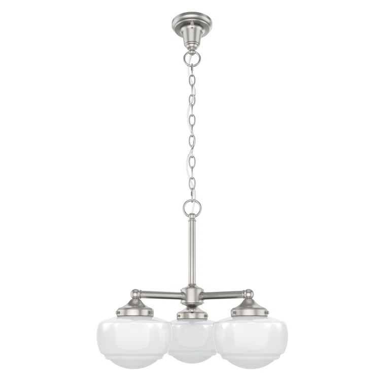 Hunter Fan Hunter Saddle Creek 3 Light Convertible Chandelier Ceiling Light Fixture