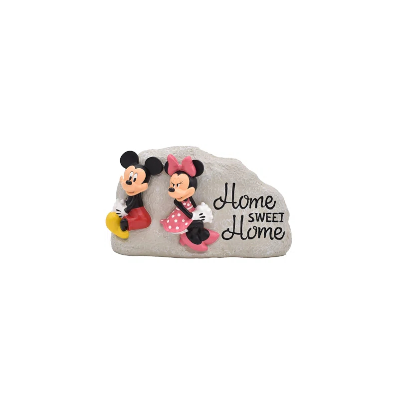Back Yard Glory Disney Mickey Mouse and Minnie Mouse Home Sweet Home Garden Rock