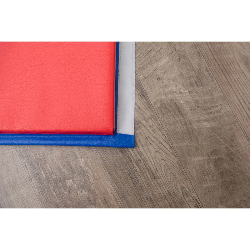 Angeles Primary 4' x 6' Folding Gym Mat - Rainbow