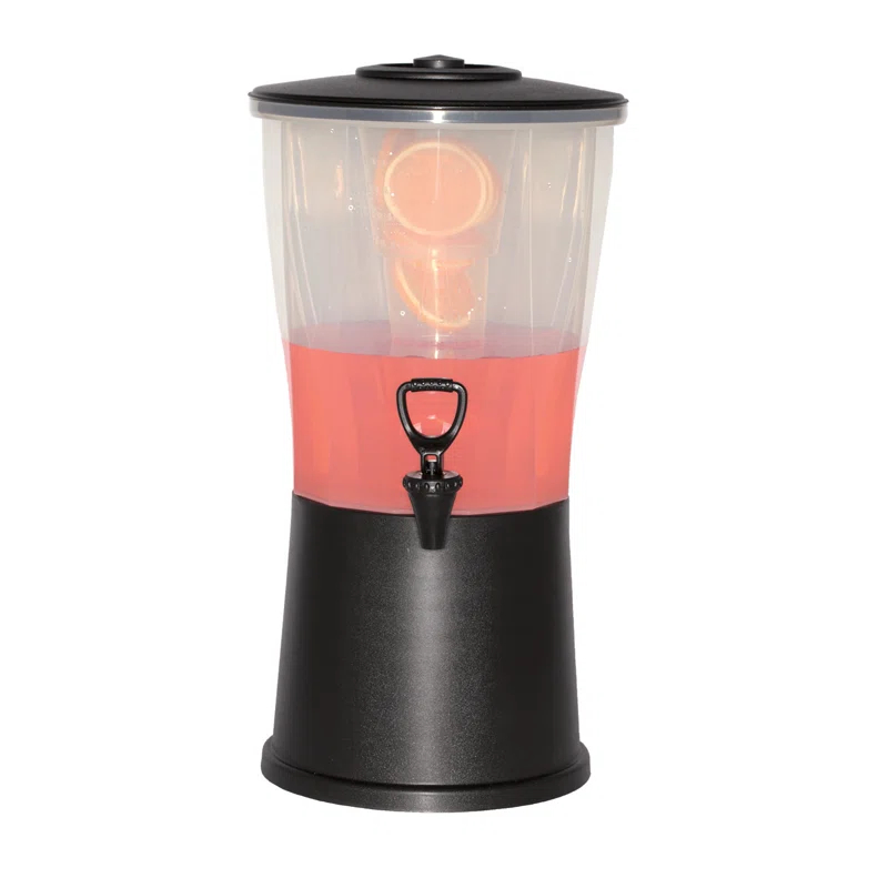 Service Ideas Round Plastic 384 Oz. Beverage Dispenser