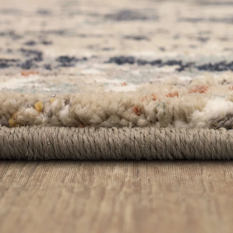 Karastan La Brea Gray/Blue Modern Ornamental Area Rug