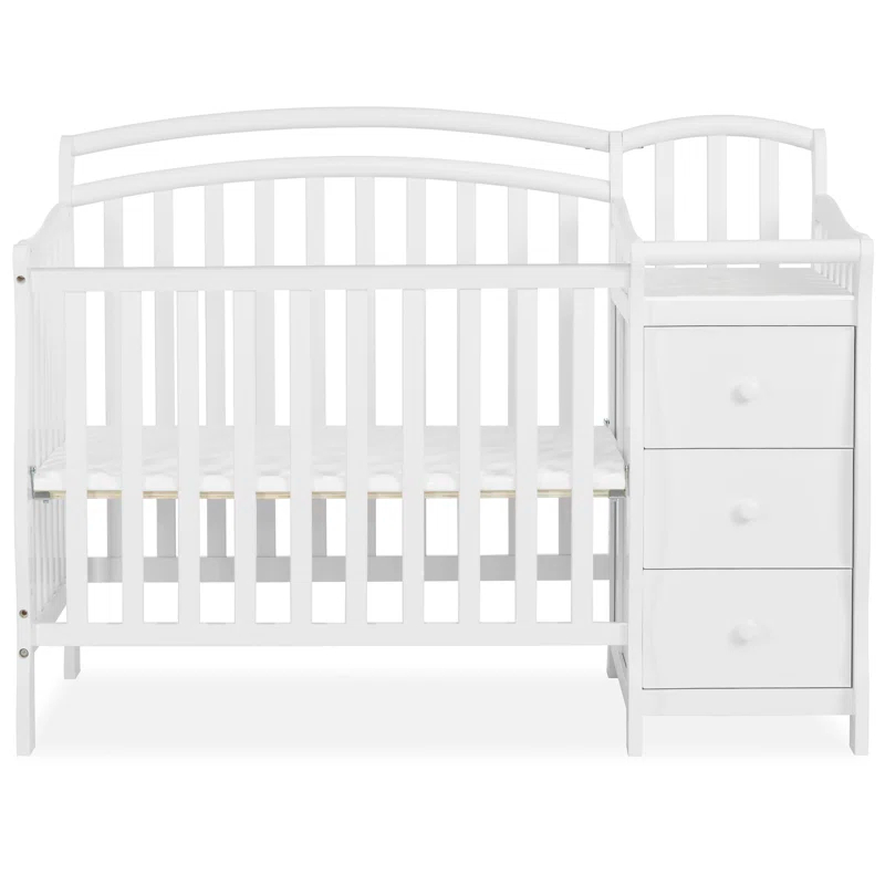 Dream On Me Caso 4-in-1 Mini Convertible Crib and Changer