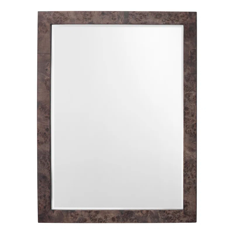 Ronan Burl Wood Mirror - Brown