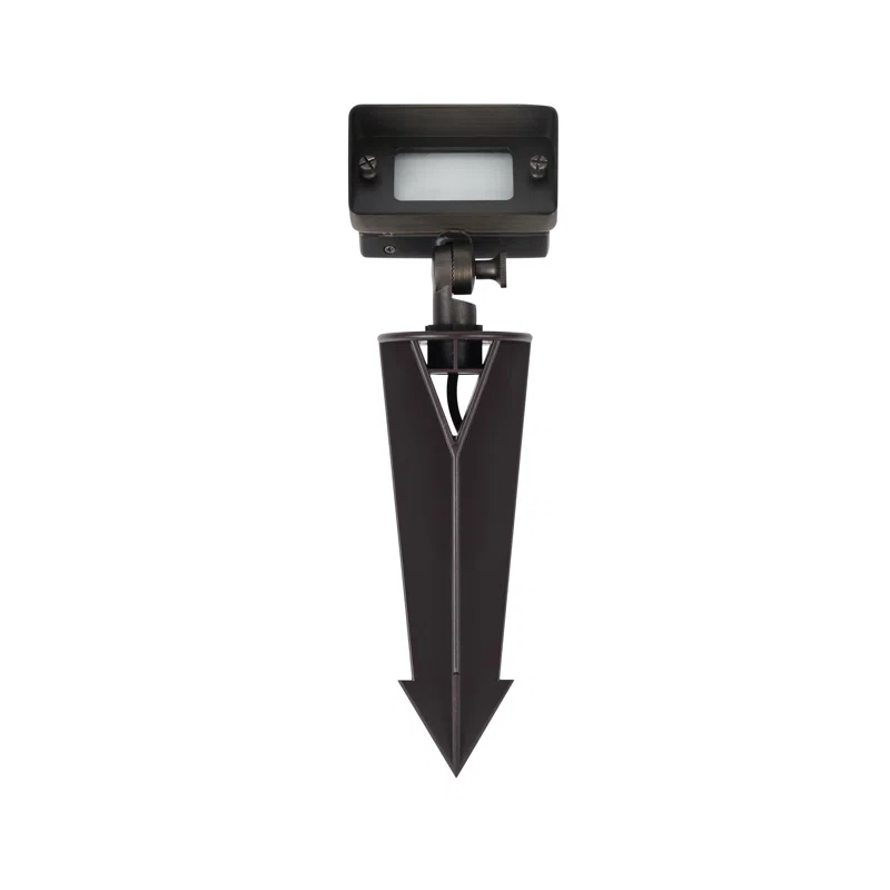 Elegant Lighting Outdoor 12V Cast Brass flood light 2 inch L x 4 inch W x 6 inch H in Dark Bronze