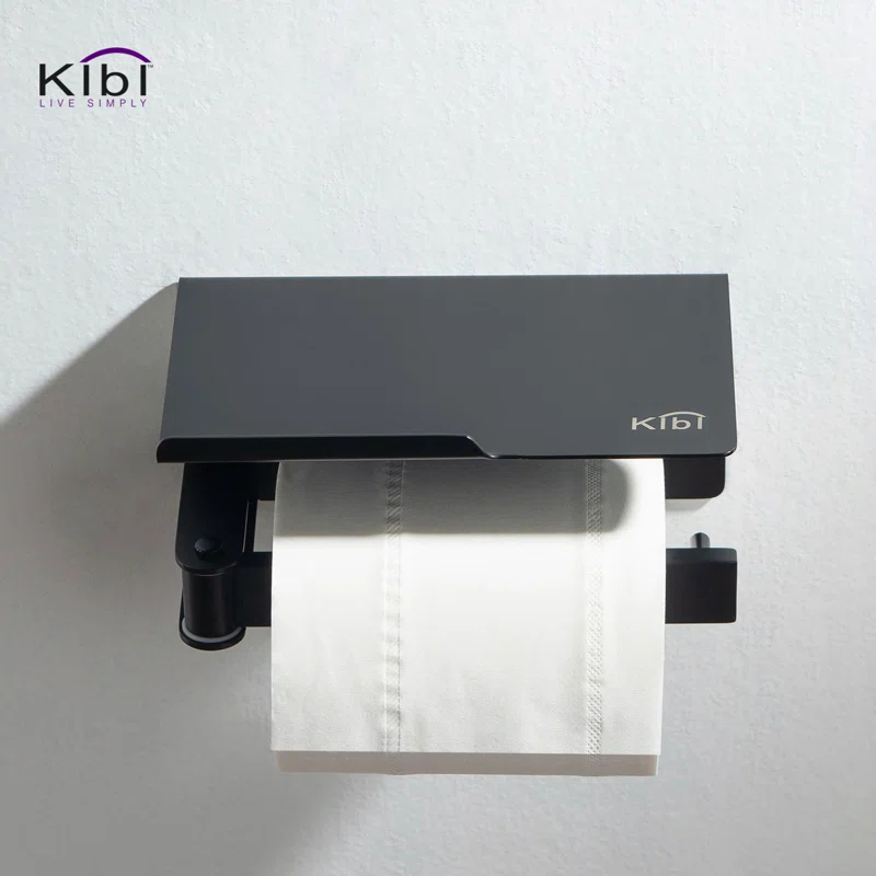 KIBI KBA1209MB Deco Wall Mounted Toilet Paper Holder