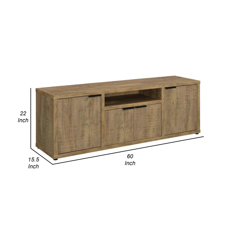 Benjara Tag 60'' W Storage Credenza