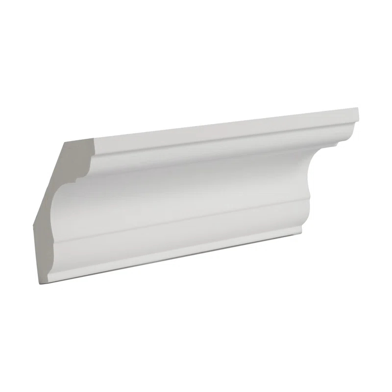 Architectural Products by Outwater L.L.C. 2 in x 2 in x 6 in Long Recycled Polystyrene Plain Crown Moulding Sample