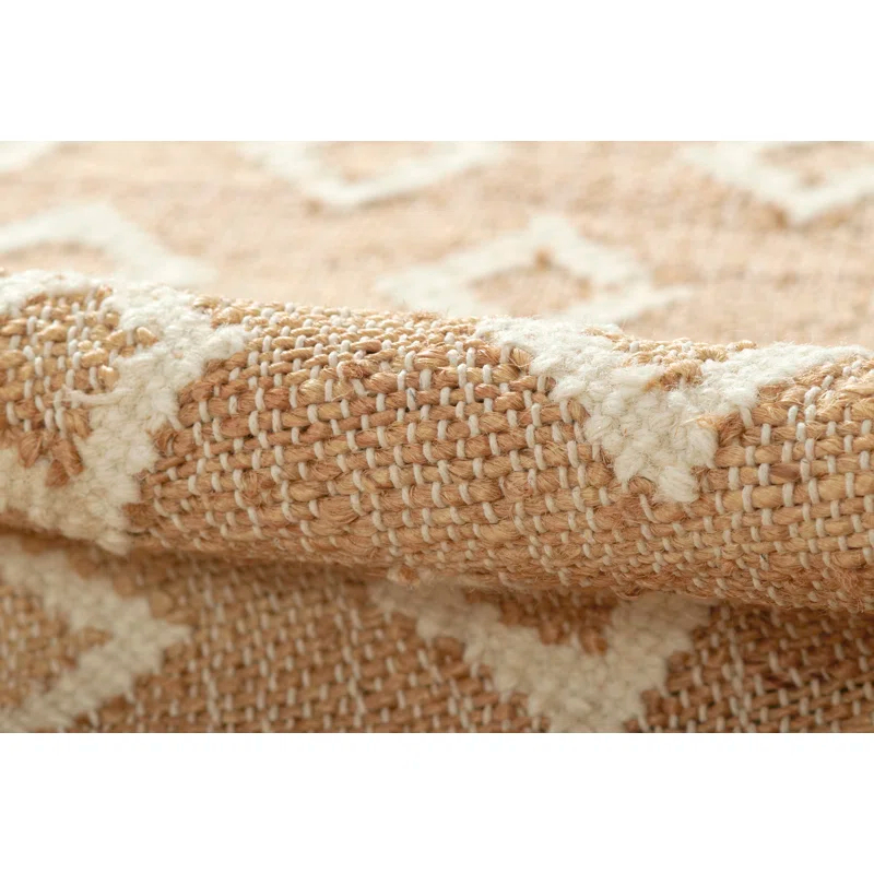 Erin Gates by Momeni Erin Gates by Momeni Orchard Tiny Diamond Natural Hand Woven Wool and Jute Area Rug