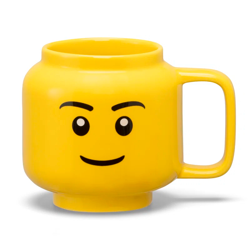 LEGO LEGO: Ceramic Mug Small - Boy - 8.6oz (255 mL), Classic Yellow Minifigures Head