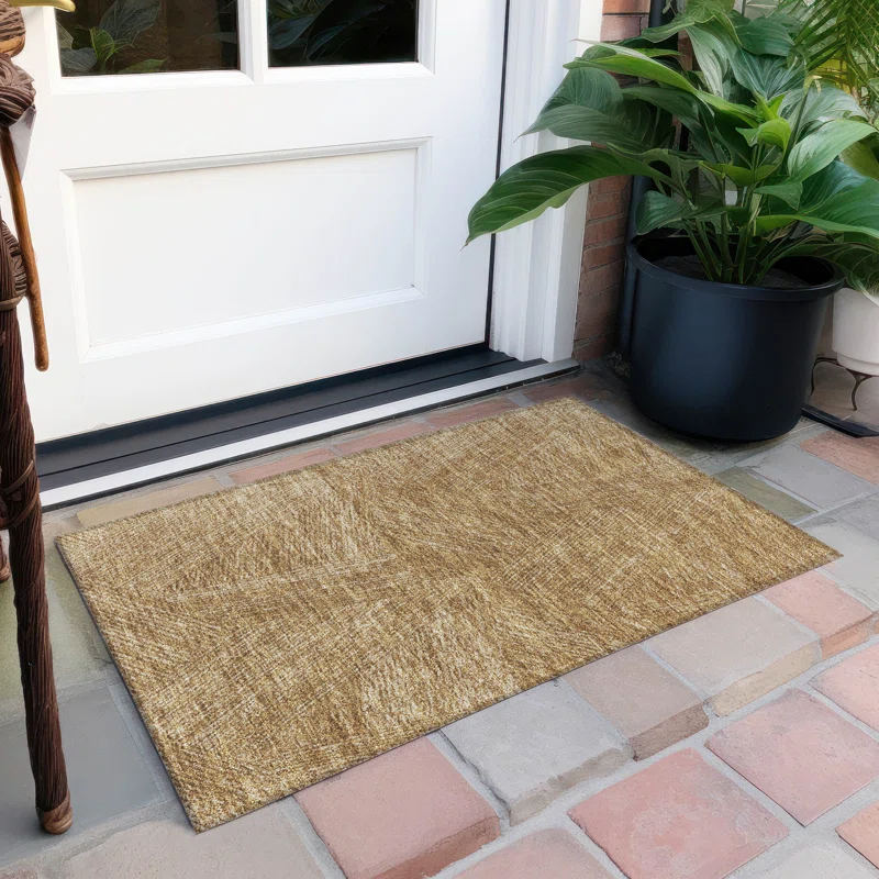 Chayden ACN991 1'8" x 2'6" Machine Washable Gray Indoor/Outdoor Area Rug