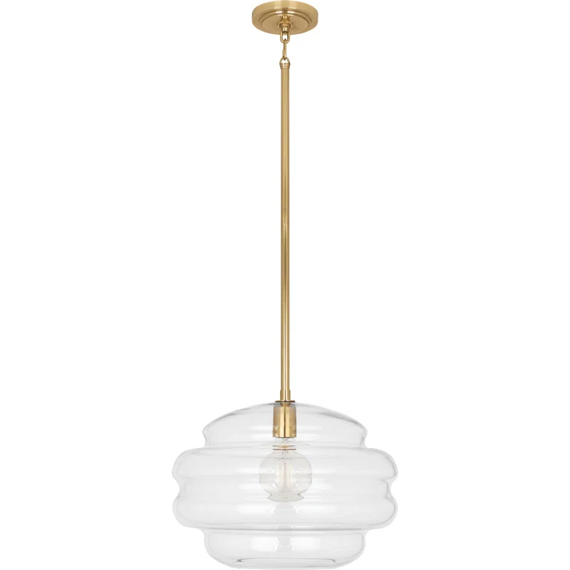 Robert Abbey Horizon 1 - Light Modern Brass Single Pendant