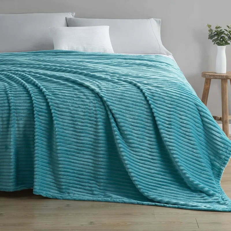 Nestl Nestl Cut Plush Cozy Throw Blanket - Fuzzy Warm Fleece Bed Blankets - Throws for Sofa, Bed, and Couch