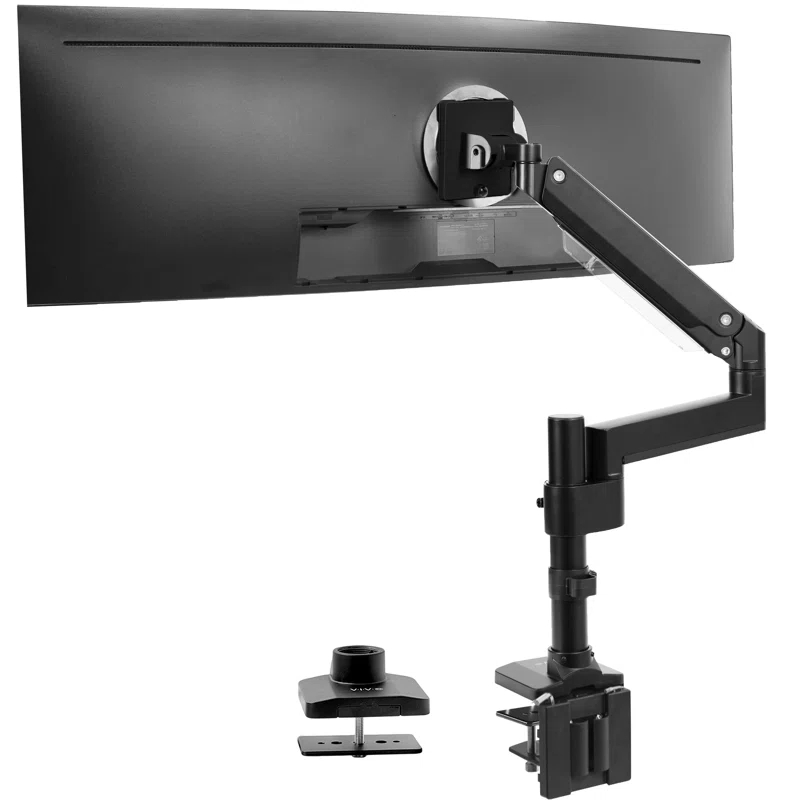 Vivo Pneumatic Arm Single Monitor Desk Mount