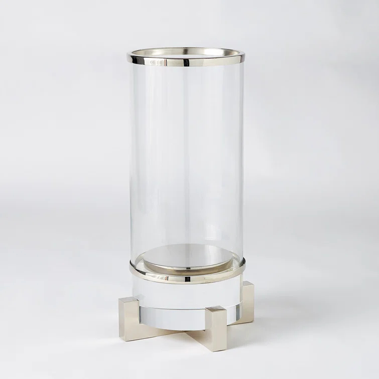 Global Views Cylinder Hurricane w/Rim-Nickel