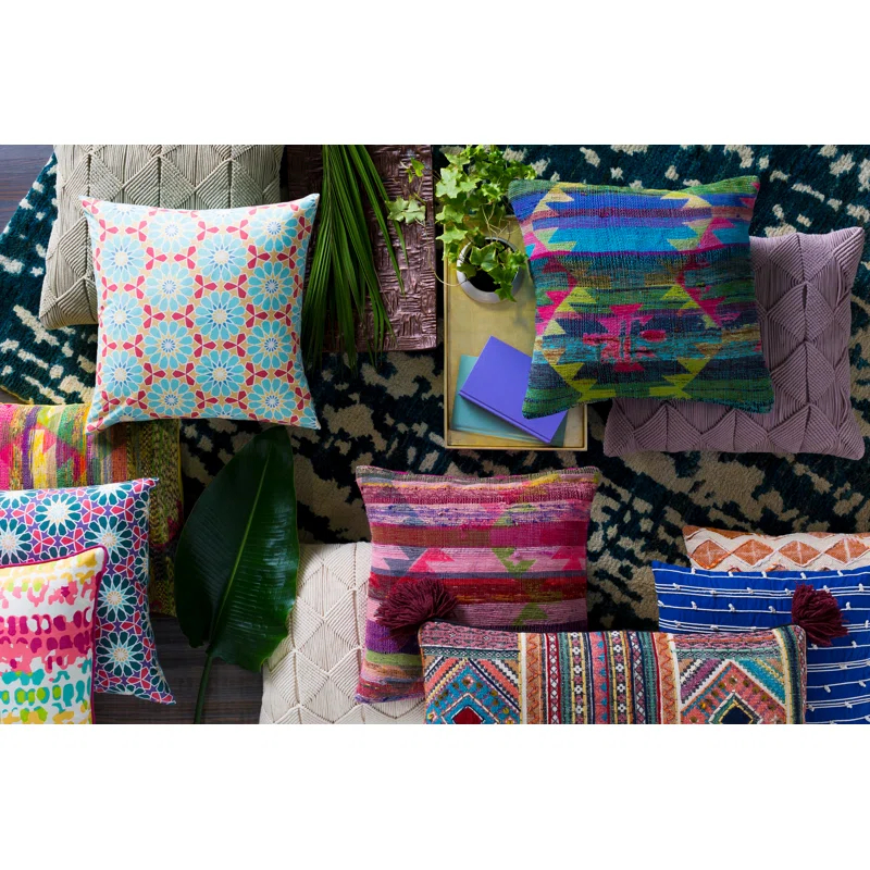 Livabliss Lena Moroccan Cotton Reversible Pillow Cover