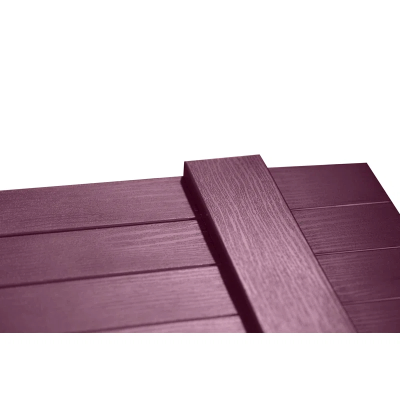 Alpha Shutters Four Board and Batten Closed Vinyl Shutters Pair (Set of 2)