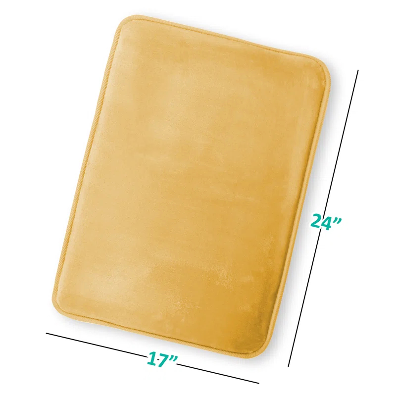 Clara Clark Ultra Soft and Absorbent Memory Foam Bath Rug Set with Non-Slip Backing