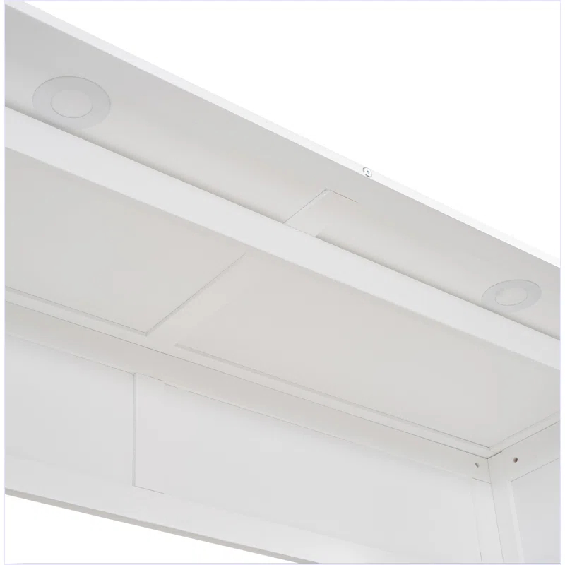 yuanhuan Full Size Murphy Bed Wall Bed With Shelves And LED Lights