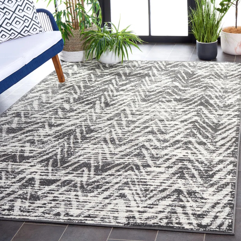 Union Rustic Joannette Performance Chevron Rug