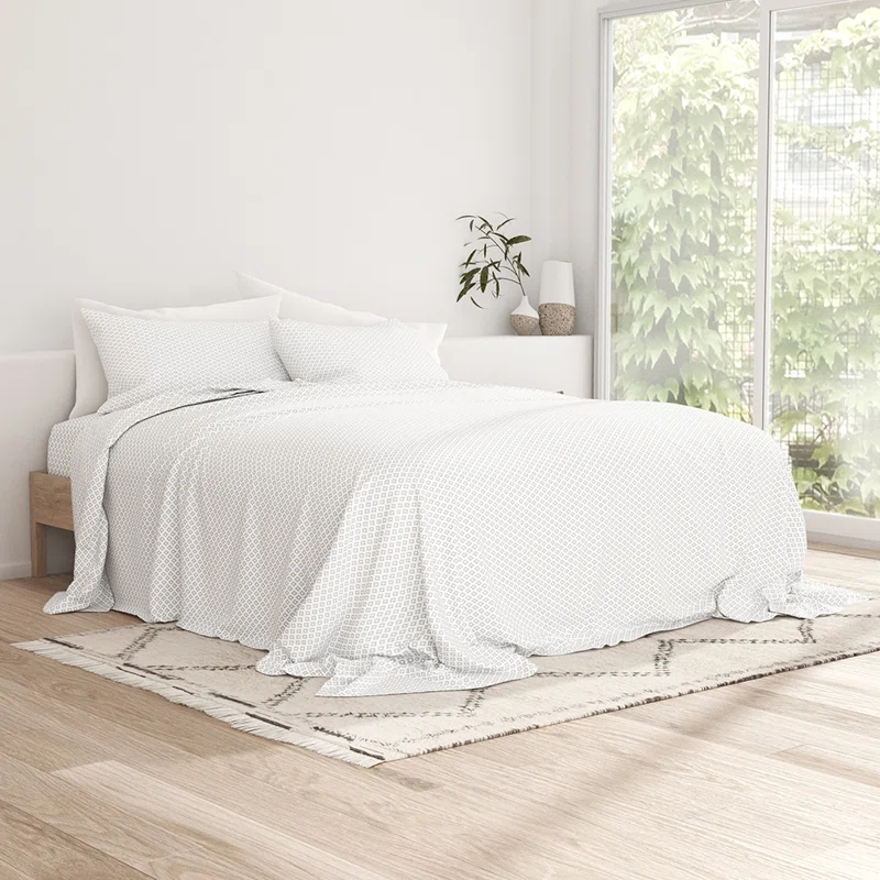 Sheet Set Patterned Microfiber Ultra Soft Bedding