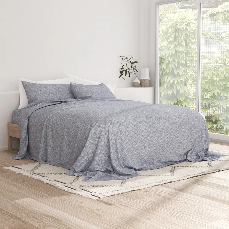 Becky Cameron Simply Soft™ Scallops Pattern Microfiber Sheet Set