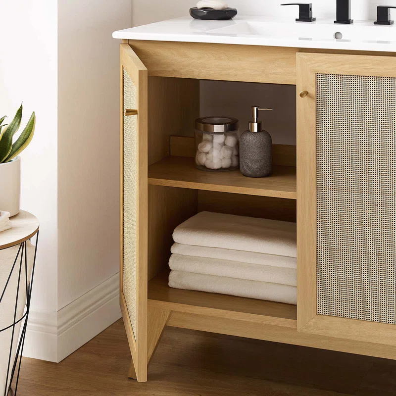 Modway Modway Soma 36'' Free Standing Single Bathroom Vanity with Manufactured Wood Top