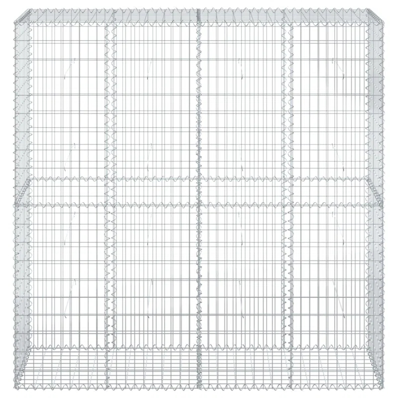 VidaXL Silver Metal Border Fencing