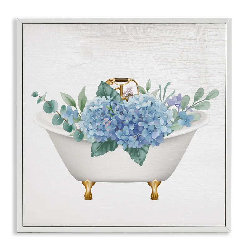 Stupell Industries " Chic Bathtub Hydrangea Blossoms " by Lil' Rue