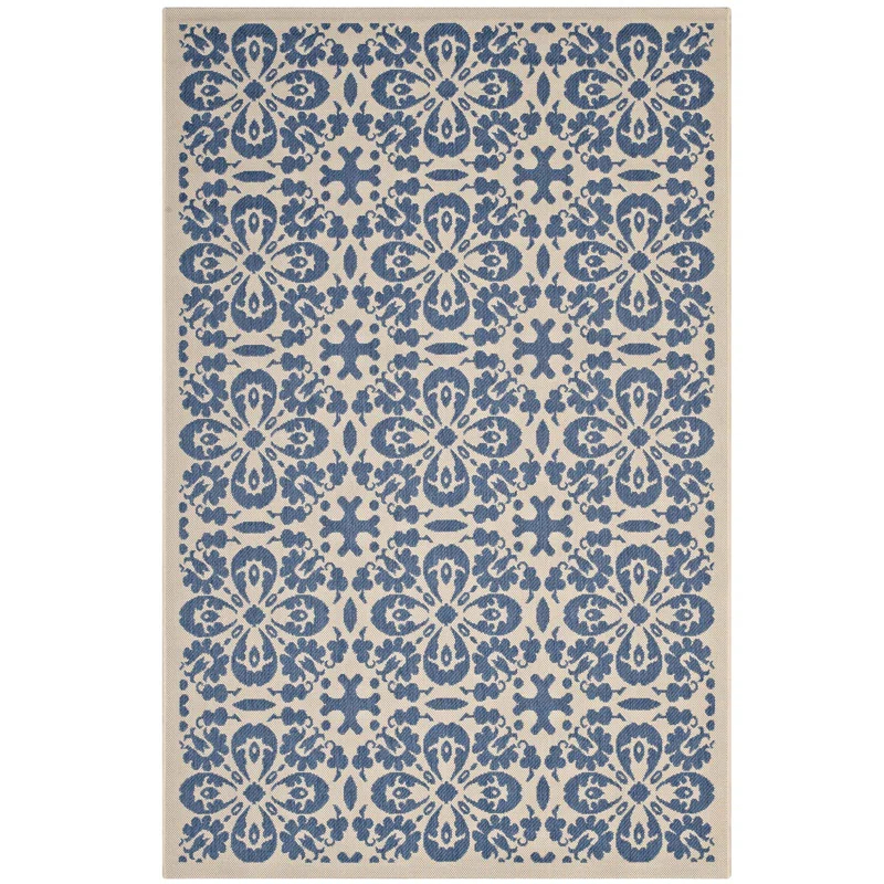 Modway Modway Ariana Vintage Floral Trellis Indoor and Outdoor Area Rug