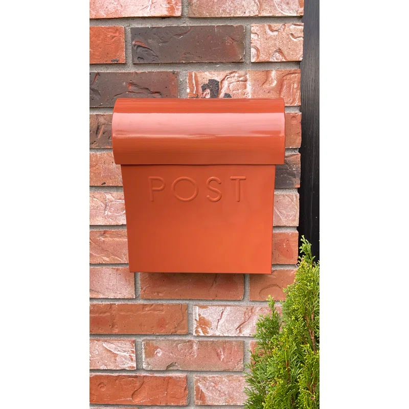 NACH Vicki Euro Farmhouse Max Water and Rust Protection Post Wall Mounted Mailbox