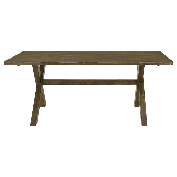 Millwood Pines Domen X-Shaped Dining Table Knotty Nutmeg | Wayfair