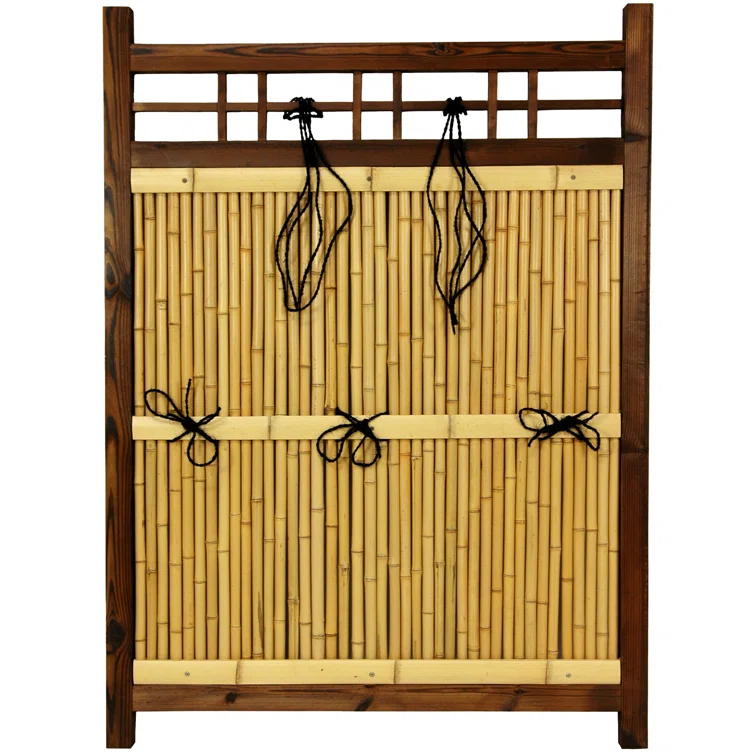Oriental Furniture 4 ft. x Oriental Furniture 3 ft. Japanese Bamboo Kumo Fence