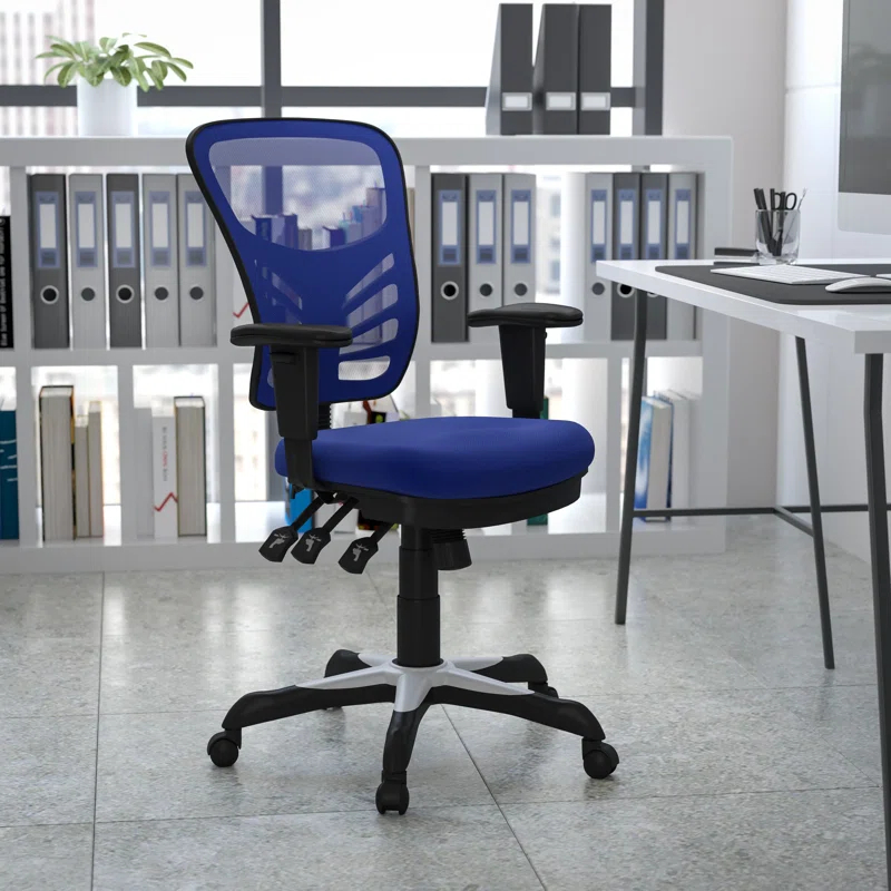 Flash Furniture Siyer Mid-Back Mesh Ergonomic Office Chair with Adjustable Arms by Flash Furniture