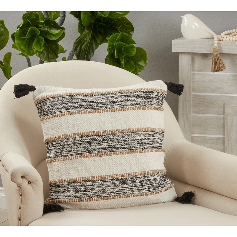 Tassels Cotton Pillow Cover
