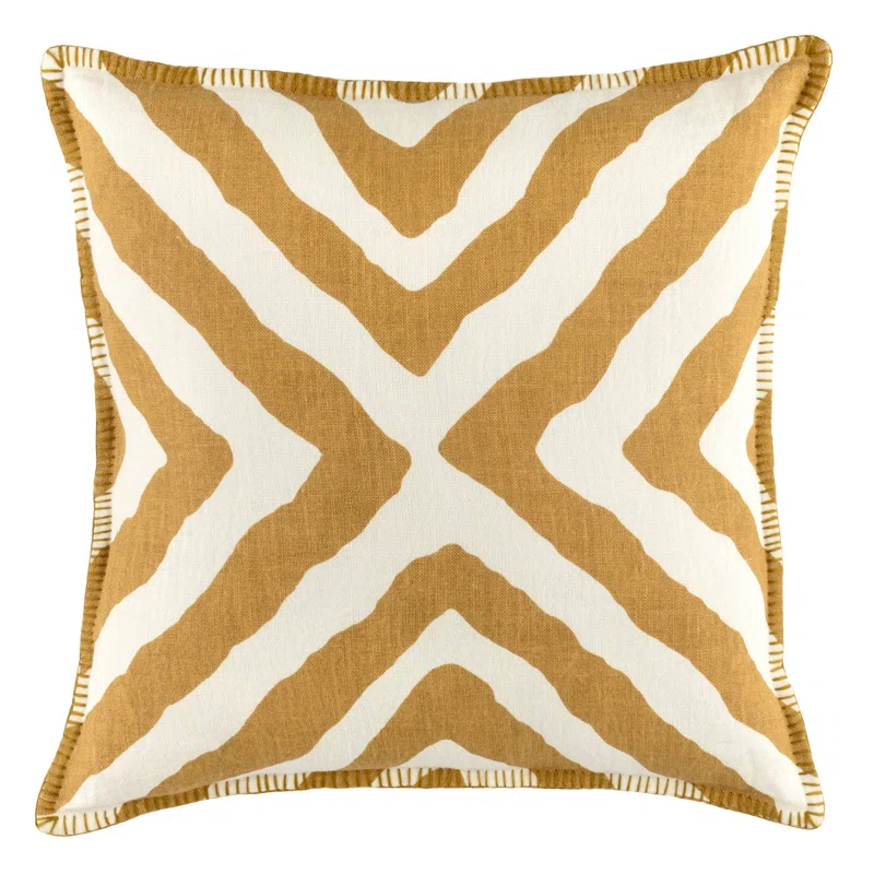Pine Cone Hill Henri Ikat Linen Reversible Pillow Cover