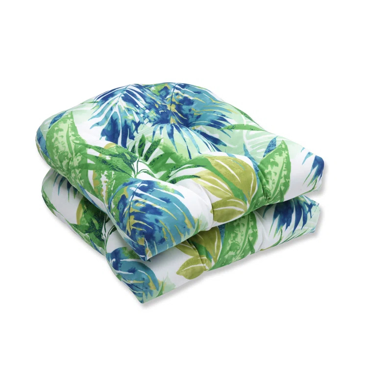 Highland Dunes Earnhardt Outdoor 5'' Dining Chair Seat Cushion (Set of 2)