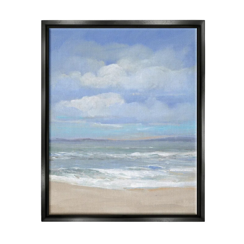 Stupell Industries " Cloudy Ocean Bay Shoreline " by Tim OToole
